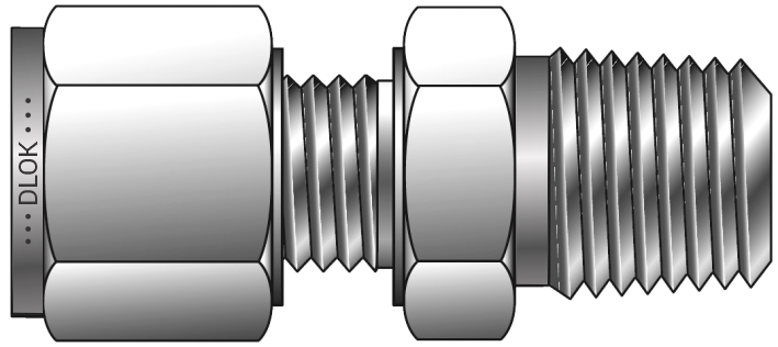 Male Connector BSPT (For Metric Tube)